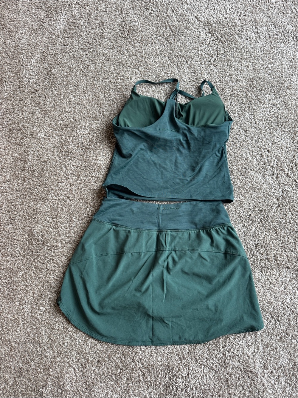 Dark Teal Athletic Tank and Skort Set size small - Picture 4 of 4